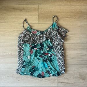 Hering Multicolor Tropical Print Tucan Tank Top